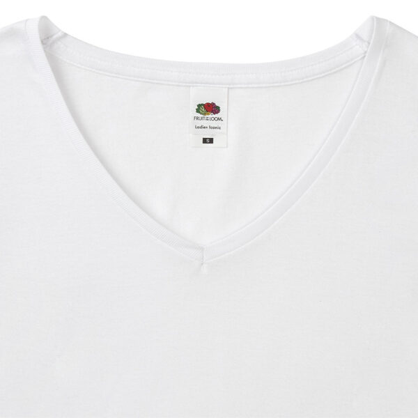 Camiseta Mujer Blanca Iconic V-Neck 4
